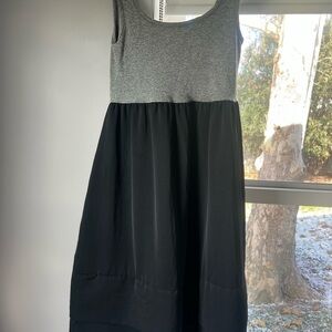 Mossimo Supply Co. Two-Tone Gray and Black Midi Dress